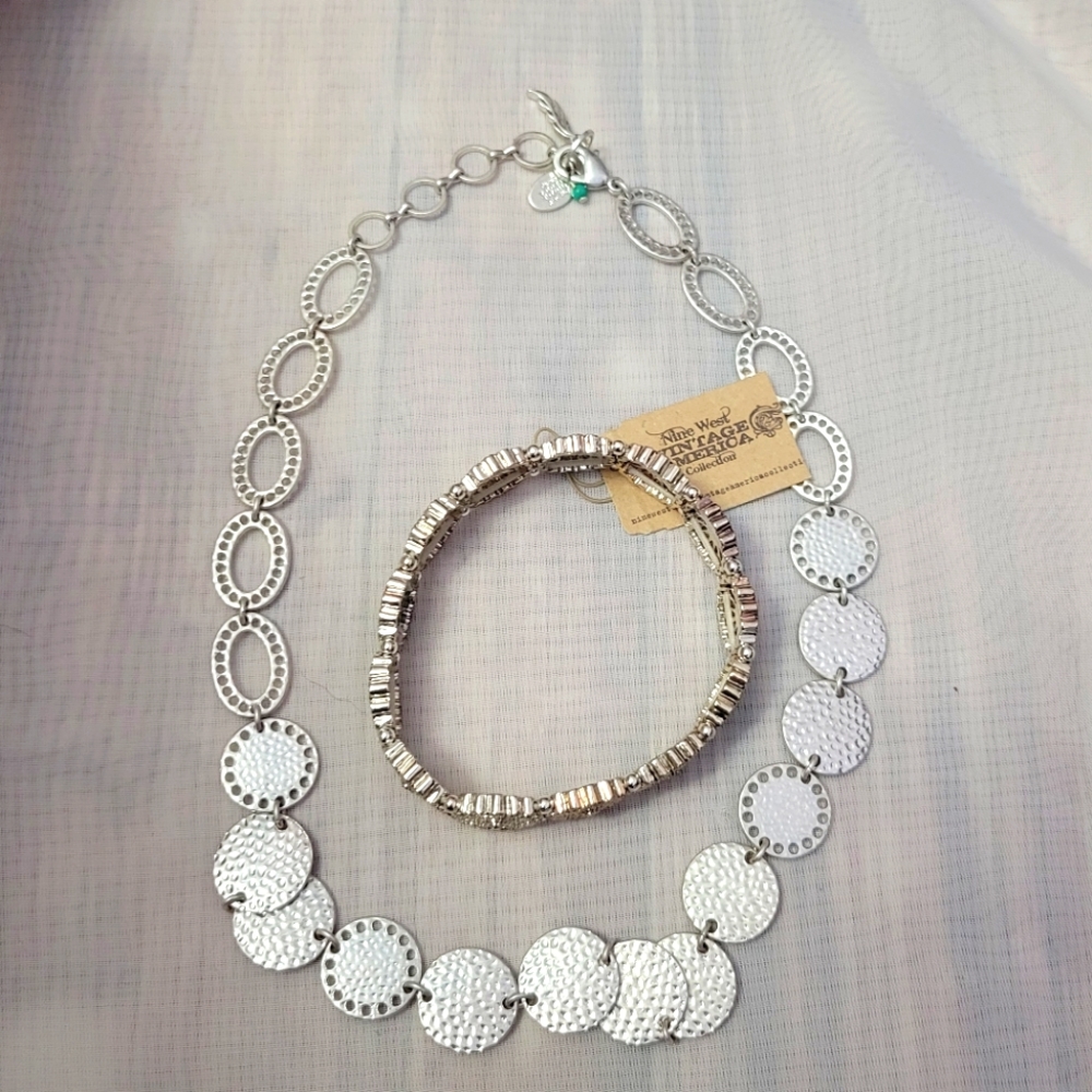 Nine West Vintage America  Collection Necklace and Bracelet